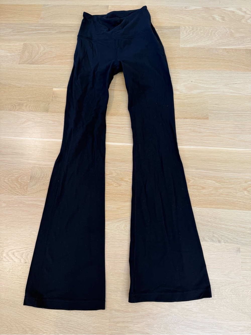 lululemon athletica Black Boot-Cut Yoga Pants